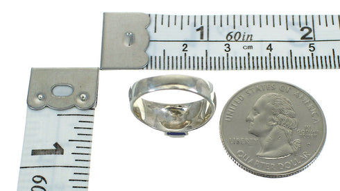 Sterling Silver Multicolor Inlay Southwestern Ring Size 7-1/2 YX84436